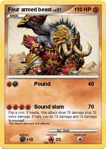 Pokemon Four armed beast