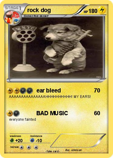 Pokemon rock dog