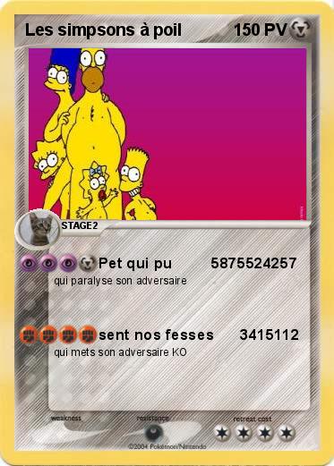 Pokemon Les simpsons à poil 