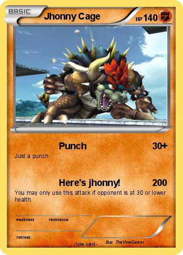 Pokemon Jhonny Cage