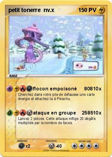 Pokemon petit tonerre  nv.x      