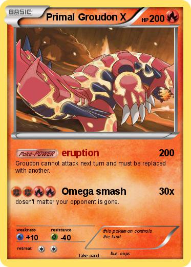 Pokemon Primal Groudon X