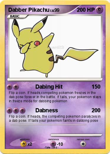 Pokemon Dabber Pikachu