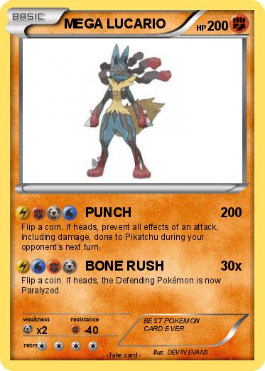 Pokemon MEGA LUCARIO