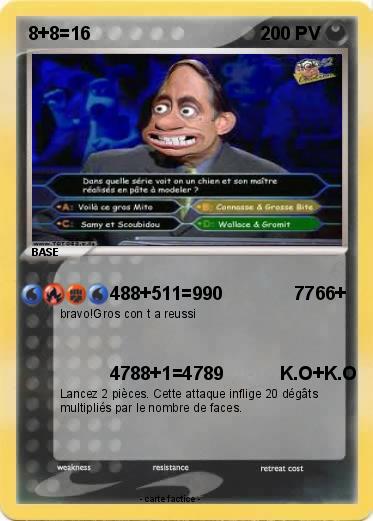 Pokemon 8+8=16