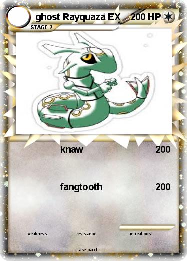 Pokemon ghost Rayquaza EX