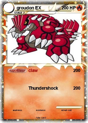 Pokemon groudon EX