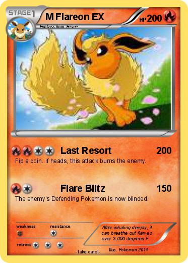 Pokemon M Flareon EX
