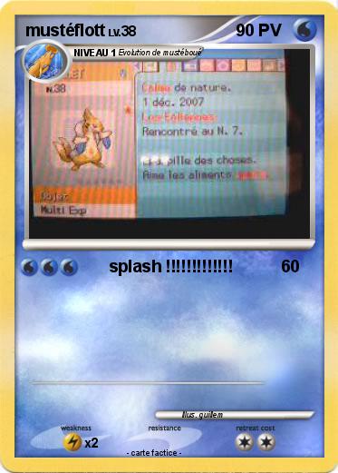 Pokemon mustéflott