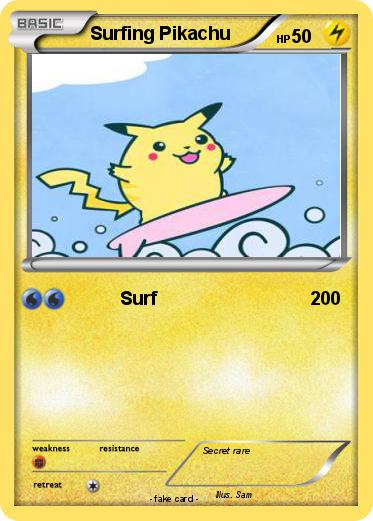 Pokemon Surfing Pikachu
