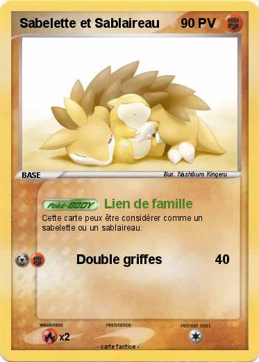 Pokemon Sabelette et Sablaireau