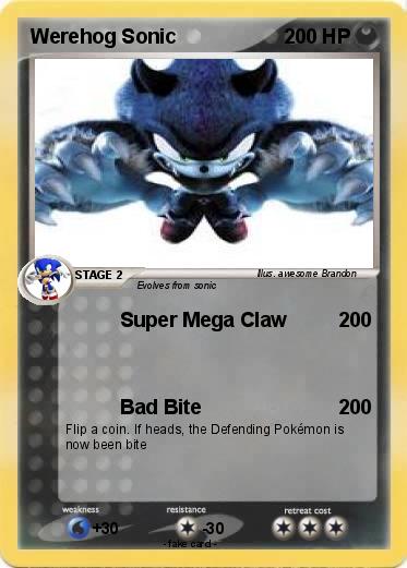 Pokemon Werehog Sonic