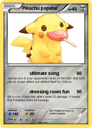 Pokemon Pikachu popstar