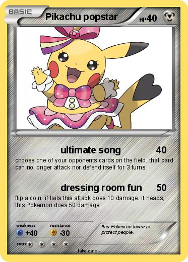 Pokemon Pikachu popstar