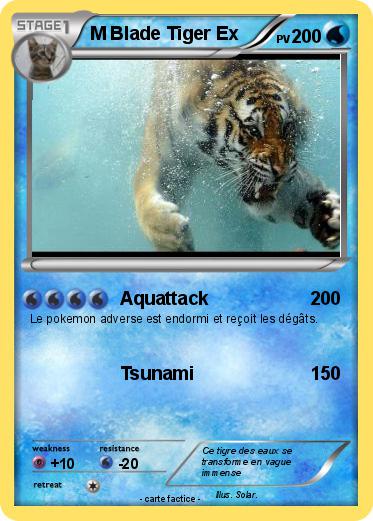 Pokemon M Blade Tiger Ex