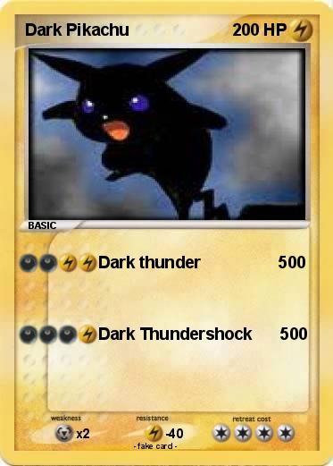 Pokemon Dark Pikachu