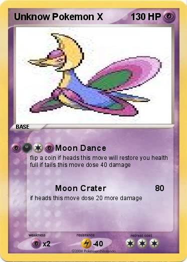 Pokemon Unknow Pokemon X