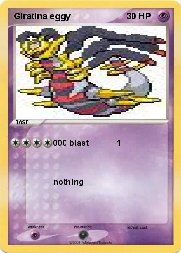 Pokemon Giratina eggy