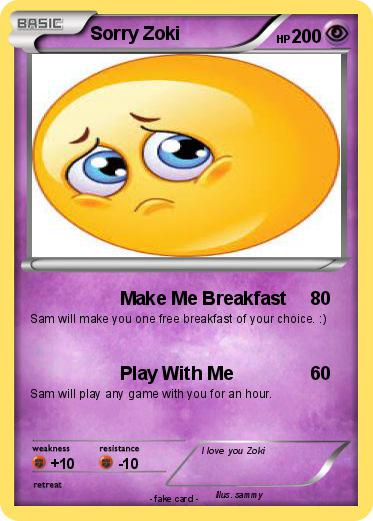 Pokemon Sorry Zoki