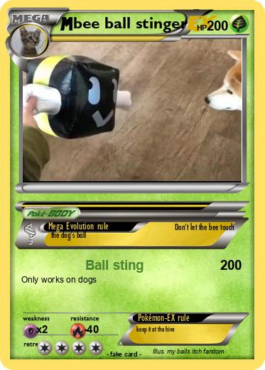 Pokemon bee ball stinger