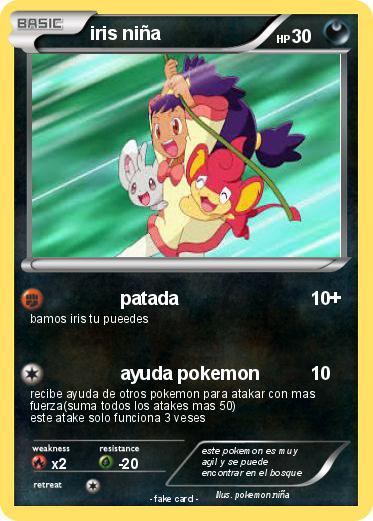 Pokemon iris niña