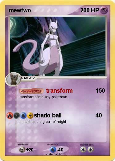 Pokemon mewtwo