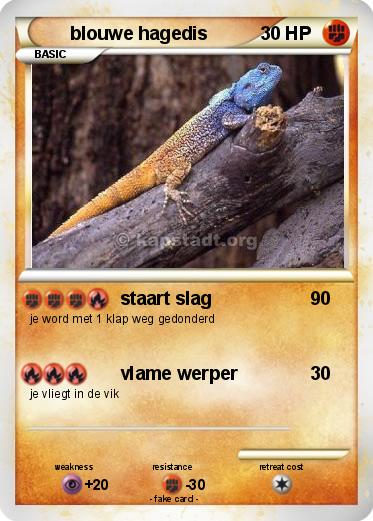 Pokemon blouwe hagedis