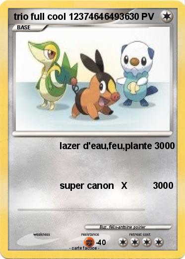 Pokemon trio full cool 123746464936