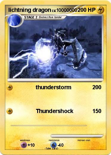 Pokemon lichtning dragon