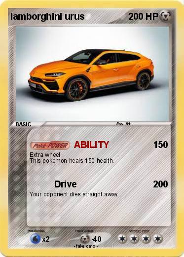 Pokemon lamborghini urus