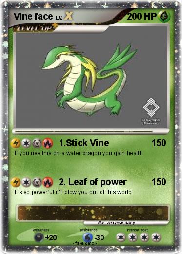 Pokemon Vine face