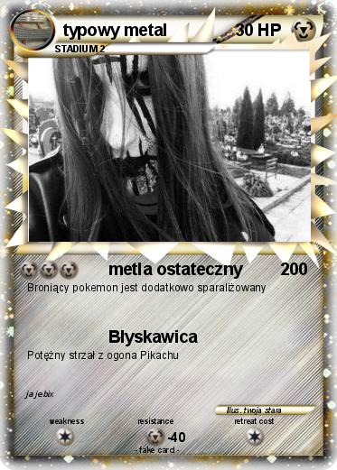 Pokemon typowy metal