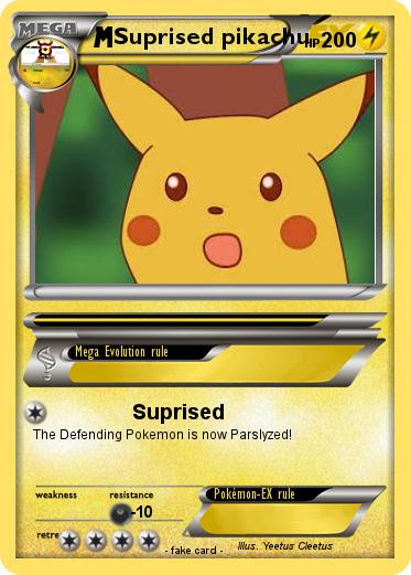 Pokemon Suprised pikachu