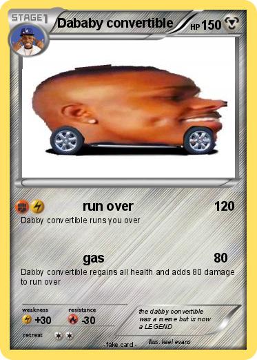 Pokemon Dababy convertible