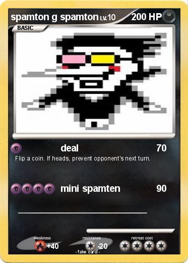 Pokemon spamton g spamton