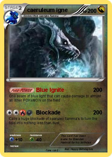 Pokemon caeruleum igne