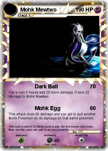 Pokemon Mohk Mewtwo