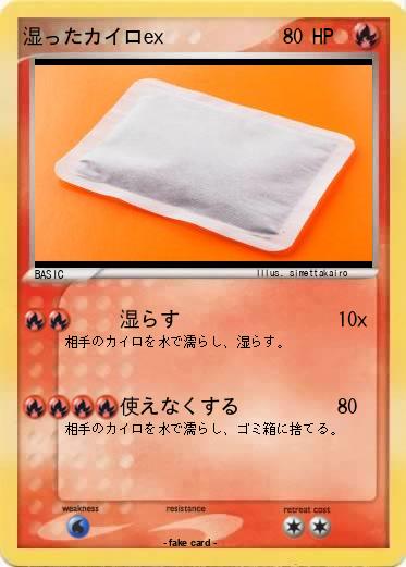 Pokemon 湿ったカイロex