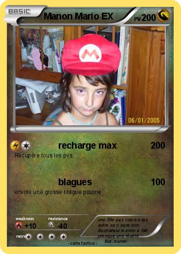 Pokemon Manon Mario EX