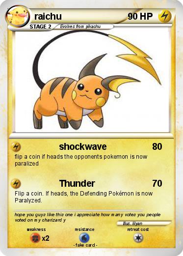 Pokemon raichu