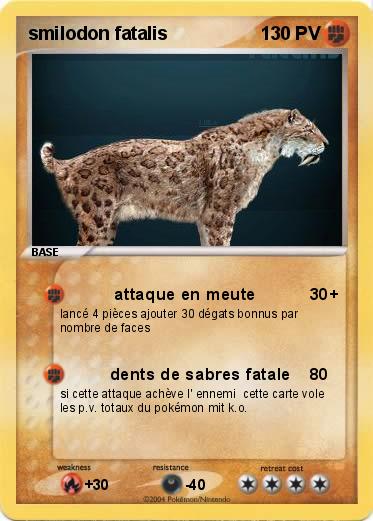 Pokemon smilodon fatalis