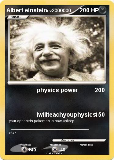 Pokemon Albert einstein