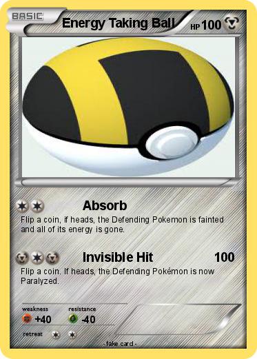 Pokemon Energy Taking Ball