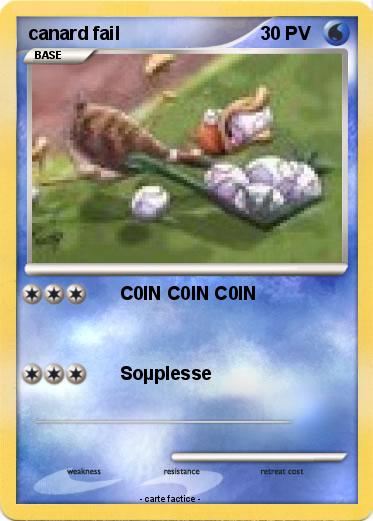 Pokemon canard fail