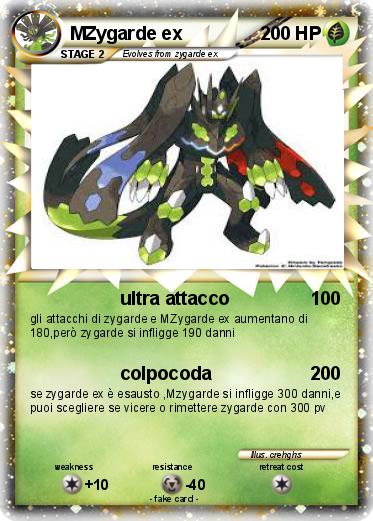 Pokemon MZygarde ex