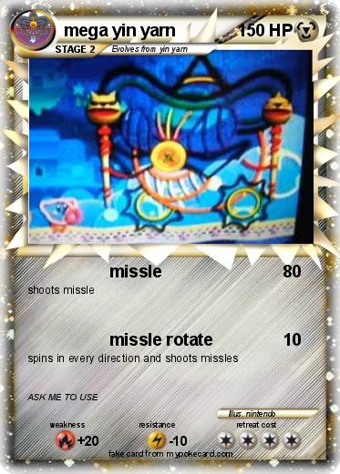 Pokemon mega yin yarn