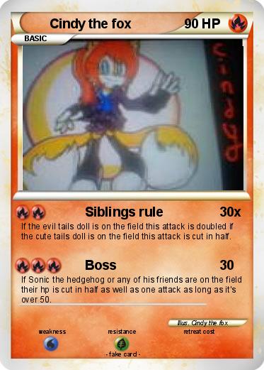 Pokemon Cindy the fox