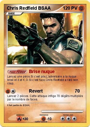 Pokemon Chris Redfield BSAA