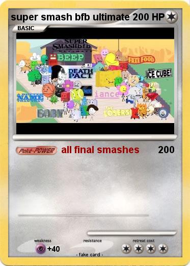 Pokemon super smash bfb ultimate