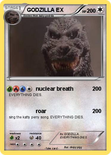 Pokemon GODZILLA EX